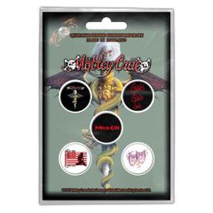 オフィシャル バンド缶バッジ モトリークルー MOTLEY CRUE Dr Feelgood 5個セット