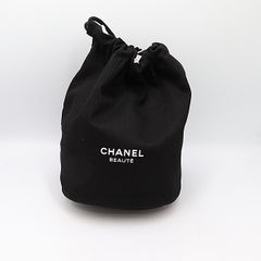 CHANEL ノベルティ 黒い巾着型ポーチ 箱付き - メルカリ