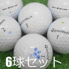 ロストボール 訳あり TaylorMade 2024 TP5 ホワイト 6球セット 中古 WRランク テーラーメイド この打感でこの飛距離 次世代TP5があなたの14本を覚醒させる ソフトで心地いいサウンドと圧倒的なボール初速を実現する新スピードラップコアを搭のサムネイル