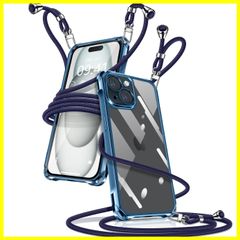 【在庫限定】軽量 薄型 TPU 透明 縄掛けケース 携帯ケース 斜めかけ 紐付き 肩掛け 斜めがけ カバー アイフォン15 織りストラップ付き スマホケース 長さ調整可能 iPhone15 取り外し可能 ショルダー クリア 落下防止 ケース 紛失防止 15 ワのサムネイル