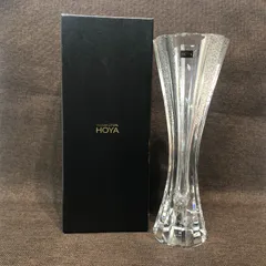 【値下げ】HOYA クリスタル 花瓶 一輪挿し フラワーベース クリスタルガラス 高さ約26cm HOYA CRYSTAL　EK
