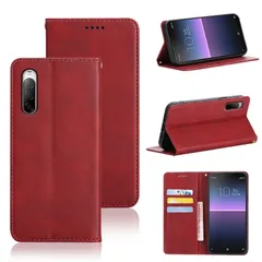 【数量限定】ノートブック型携帯電話保護カバー多機能携帯電話ホルスター財布携帯電話ホルダーバンプパターンテクスチャ耐久性摩擦耐性携帯電話ケース男性と女性に適した多色オプション 手帳型 ケース SOV43 (赤) au SO-41A docomo II II 10