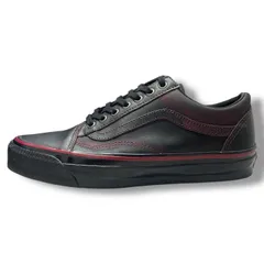 VANS LX Old Skool Leather DARK RED レザー  オールドスクール スニーカー バンズ VN000EDAKRK 26.5cm 99698A1