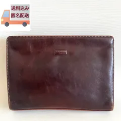 FIGARO paris フィガロパリ クラッチバッグ セカンドバッグ 本革 レザー ブラウン A5収納