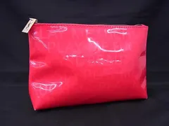 ■美品■ YVESSAINTLAURENT イヴサンローラン PVC マルチポーチ マルチケース メイクポーチ 小物入れ レディース ピンク系 DH4355