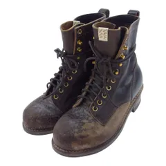 美しい商品価格 visvim POUNDMAKER-FOLK ブラック 8 - 靴