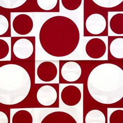 生地・ハギレ　赤×白