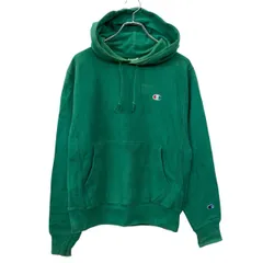 Champion ロゴ 無地 スウェット パーカー S グリーン チャンピオン 裏起毛 袖ワンポイント刺繍ワッペン 古着卸 アメリカ仕入 a708-6114