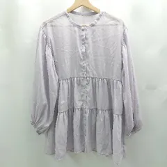 ◇ Θ ROPE PICNIC ロペピクニック シアー 長袖 チュニック サイズ38 ライトパープル レディース E  【1502060043311】