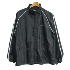 ナイキ ウィンドブレーカー ジャケット アウター スポーツウエア メンズ Mサイズ ブラック NIKE 【中古】
