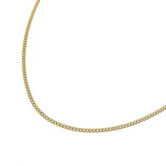 喜平チェーンネックレス K18 18金 2面カット 0.49φ 幅1.6mm 長さ40cm 約4.5g キヘイ チェーン アジャスター付 （造幣局検定マーク刻印入）