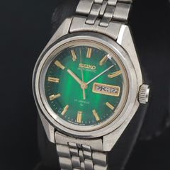 SEIKO 腕時計 AUTOMATIC 文字盤グリーン デイデイト 自動巻き - メルカリ