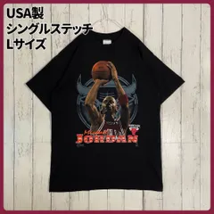 シカゴ・ブルズ マイケル・ジョーダン NBA CHIGAGO BULLS Michael Jordan SALEM 90年代 ヴィンテージ プリントTシャツ USA製 シングルステッチ Lサイズ[TS0034]