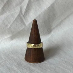 真鍮の槌目リング　5mm