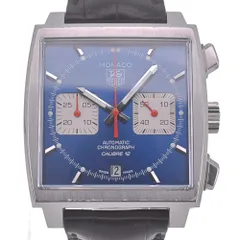 タグホイヤー TAG HEUER CAW2111.FC6183 モナコ スティーブ マックイーン クロノグラフ 自動巻き メンズ美品箱・保証書付き O#129813のサムネイル