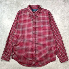 90年代 Ralph Lauren ラルフローレン CUSTOM FIT チェックシャツ メンズXL 