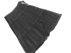 KUMIKYOKU 組曲 PRIER リボン 総レース スカート size2/黒 ■◇ レディース