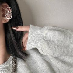 錆びない🧾個性派イヤーカフ 2点セット