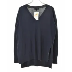 【Theory】01-8101729 HIGH TWIST COTTON PLACKET VNECK H長袖ニットセーター
