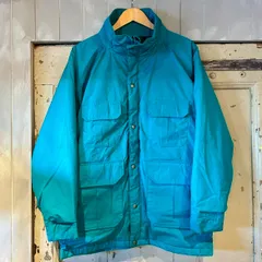 80's USA製　Woolrich　マウンテンジャケット　ターコイズブルー　ウールリッチ　古着　Mサイズ