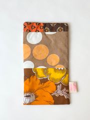 Vintage fabric glasses case　　　D