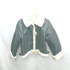 ◇ ⊇ ◎●未使用● nui nullu フェイクムートン 長袖 ジャケット サイズF ブラック レディース E  【1501230006903】