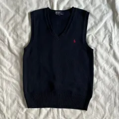 POLO RALPH LAUREN cotton V ー neck vest