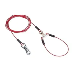 ヤマヒサ タフギア ロングワイヤーチェーン プラス 4.5mm レッド 【首輪】【ペット用品】