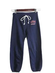 【お得なクーポン配布中!】 80s USA製 アディダス スウェット パンツ キッズ S 100cm 110cm 古着 80年代 ヴィンテージ ADIDAS 裏起毛 トレーナー 子供用 子供服 裾ゴム