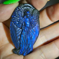 天使の置物　天然石ラブラドライト 楽天市場】ラブラドライト 天使の通販