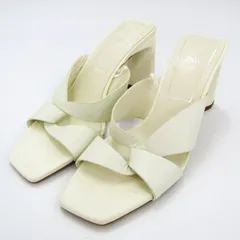 ザラ サンダル ミュール 太ヒール 靴 レディース 36サイズ ホワイト系 ZARA 【中古】