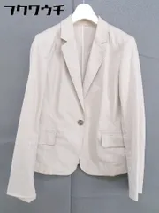 ◇ green label relaxing UNITED ARROWS 2B 薄手 長袖 テーラードジャケット サイズ 40 ベージュ レディース  【中古】 【1201170000909】