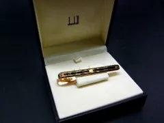 ■美品■ dunhill ダンヒル タイピン タイクリップ 紳士 ビジネス メンズ ゴールド系×ブラック系 DF0505