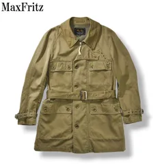 MaxFritz マックスフリッツ ミリタリー ジャケット バイカー ライディング ライダース サファリ 48 カーキ メンズ