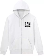 [중고] 아우터웨어 (캐릭터) SEM 지퍼 파커 화이트 유니섹스 프리 사이즈 [아이돌 마스터 SideM]