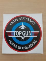 TOPGUN トップガン Fighter Military Air Force 87mm  ステッカー b
