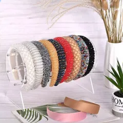  使いやすさ抜群 クリスタルカチューシャラック ジュエリースタンド まとめて見せる収納 ディスプレイラック ホルダー 展示腕時計 透明 収納プレゼント 女子部屋 誕生日 卒業記念 便利グッズ