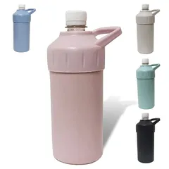【新着商品】【monet fav】 ペットボトルホルダー 保冷 真空断熱 ペットボトルカバー ケース 熱中症対策 500ml～650ml 炭酸 スポーツドンリクOK ステンレス鋼 (フェアリーピンク) 1