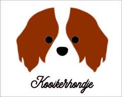 コーイケルホンディエ　犬　ステッカー(お名前入れられます)