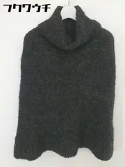 ◇ URBAN RESEARCH ROSSO ロッソ ニット - 膝丈 チューブトップ ワンピース サイズF ブラック ブラウン系 レディース  【中古】 【1112300003687】のサムネイル