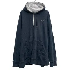 UNDER ARMOUR ロゴスウェット パーカー アンダーアーマー XL ブラック ビッグサイズ 古着卸 アメリカ仕入 a702-6247