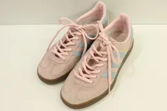 【中古】 adidas レディーススニーカー 22.5cm HANDBALL SPEZIAL adidas 22.5cm 水色 アクアブルー ピンク 桃