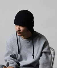 Well-Tailored/ ウェルテイラード 2WAY FLAP WATCH フラップワッチ ニット帽 ニット帽子 ワッチ 秋冬 キャンプ フライトキャップ アウトドア レディース メンズ ブランド