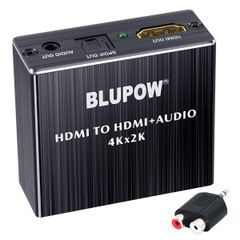 【在庫処分】BLUPOW 4K30Hz HDMI音声分離器 (光デジタル・3.5mmステレオ音声出力)デジタルオーディオ・サウンド分離 音声分配器 2160P・HDCP1.4・3D対応 PS4Slim・Fire TV・STBなど対応 VA83