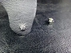 バタフライ （テクスチャー） マグネット イヤリング（ピアス風