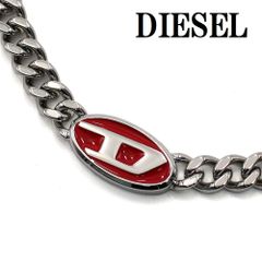 ディーゼル DIESEL DX1446040 ネックレス ペンダント アクセサリー おしゃれ メンズ シルバー レッド