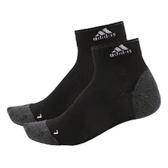 アディダス(adidas) ランニング クライマクールアンクルソックス 2足組 BUH80-S96267 ブラック/ダークグレイヘザー/ホワイト 20-22cm