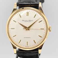 デッドストック級 稼働 良品 IWC シャウハウゼン AT/自動巻 シルバー文字盤 18K/750/YG/34.3ｇ メンズ腕時計 8042210 4ANT KMR ABC 15868