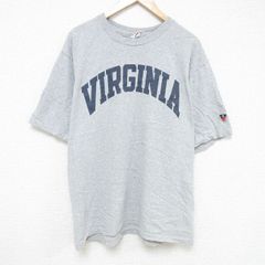 XL/古着 半袖 ビンテージ Tシャツ メンズ 00s バージニア 大きいサイズ クルーネック グレー 霜降り 25jul07 中古