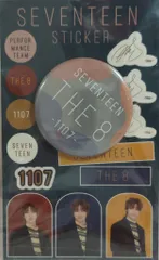SEVENTEEN SEVENTEEN WINTER KUJI THE8 缶バッジ&ステッカーセット C賞